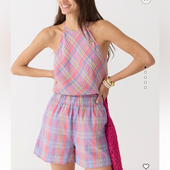 NWT J. Crew Amber Linen Top in Sunset Linen Plaid Sz XL MSRP $79.50 - Picture 9 of 9